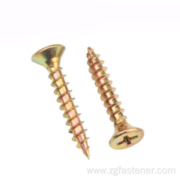 Color-Zinc Cross recessed countersunk head tapping screws